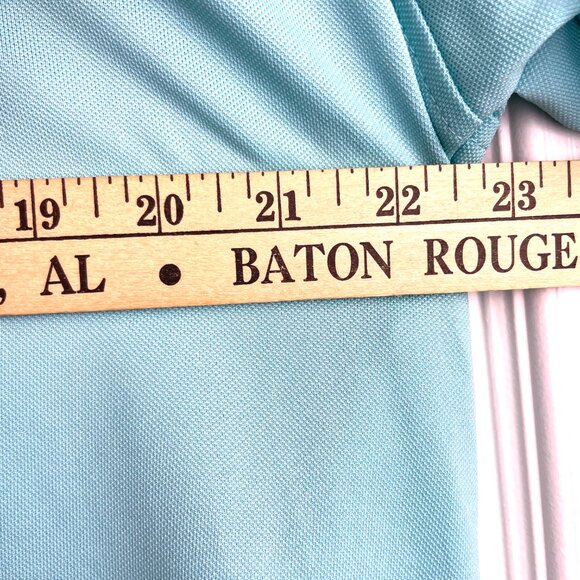 Greg Norman For Tasso Elba Polo Shirt Mens L Green Stretch Play Dry Five Iron - Picture 7 of 8